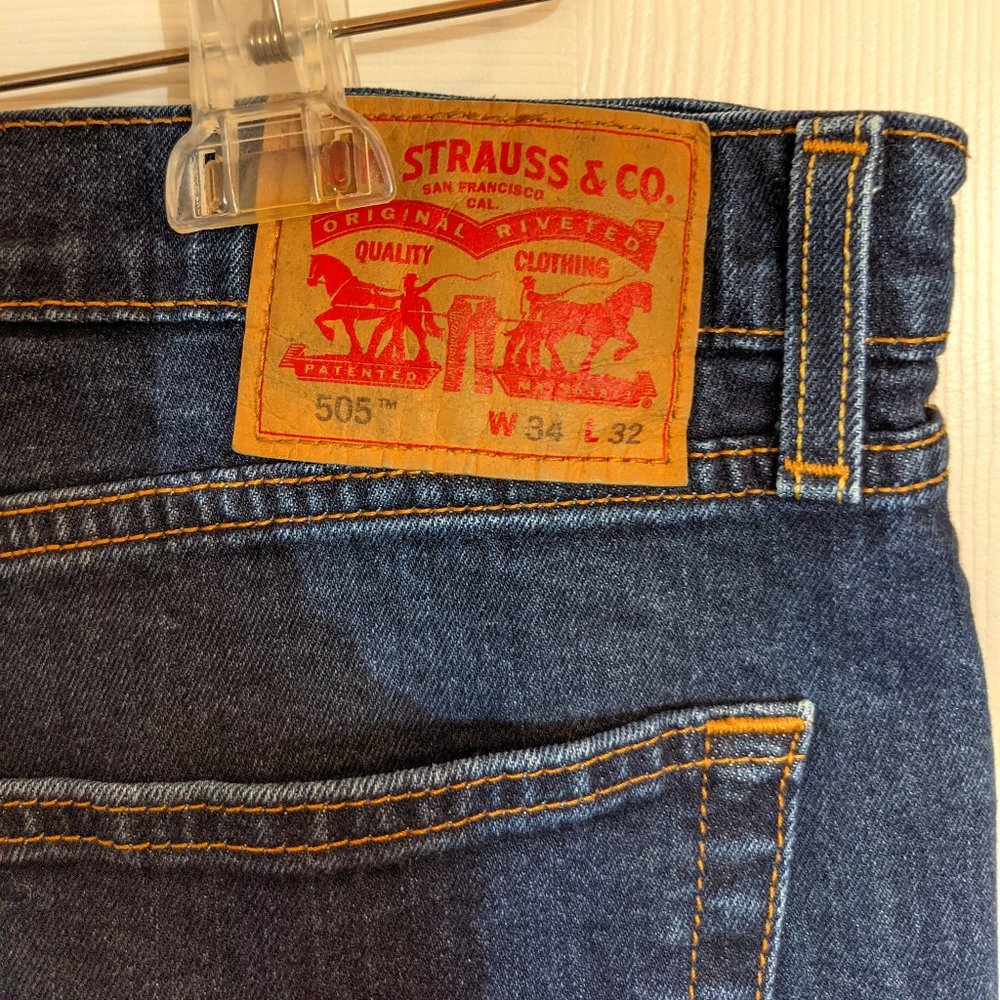 Mens Levi Strauss 505 Jeans
